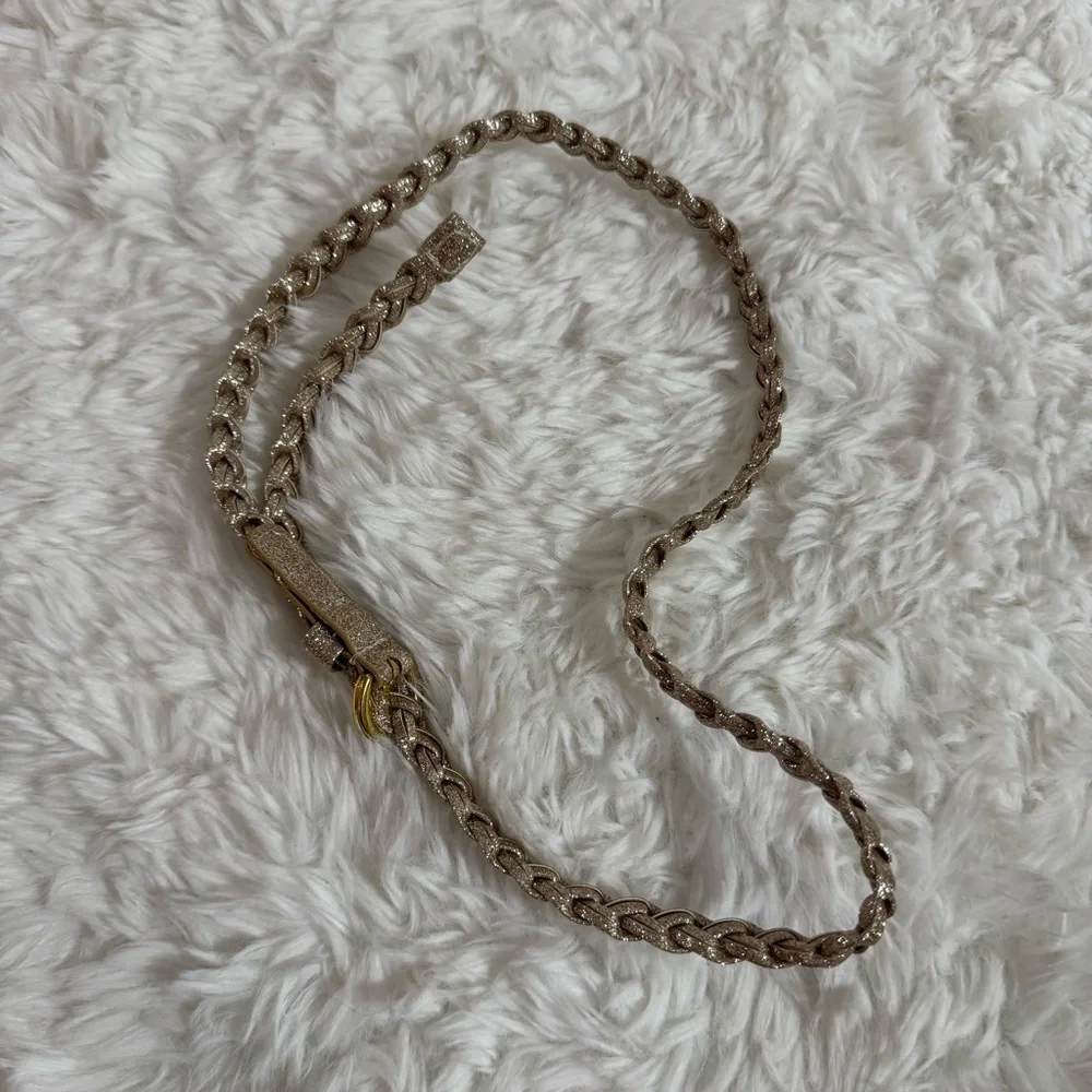 Gold Glittery and Braided Belt